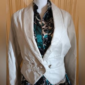 White Leather Jacket 1